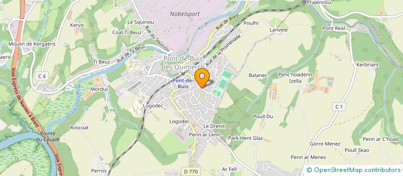 localisation de l'entreprise SISA DU DRENIT  PONT-DE-BUIS-LES-QUIMERCH