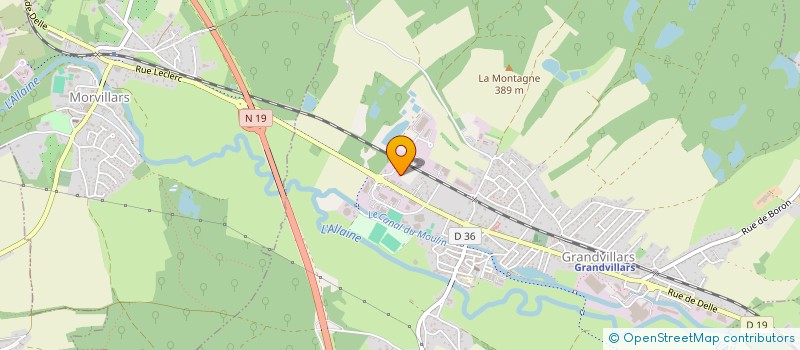 localisation de l'entreprise SISA DU FORGERON à GRANDVILLARS