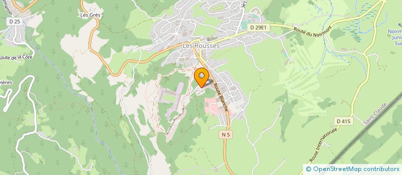 localisation de l'entreprise SISA DU GRAND TETRAS  LES ROUSSES