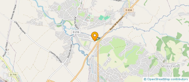 localisation de l'entreprise SISA DU LUY  SERRES-CASTET