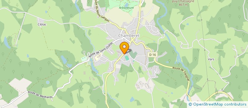 localisation de l'entreprise SISA DU MONTCEIX  CHAMBERET