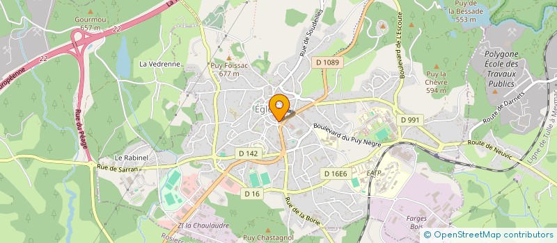 localisation de l'entreprise SISA DU PAYS D'EGLETONS  EGLETONS