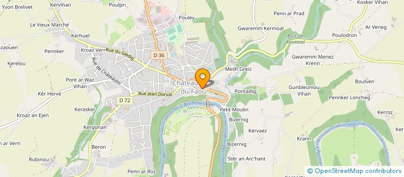 localisation de l'entreprise SISA DU PAYS DE DARDOUP à CHATEAUNEUF-DU-FAOU