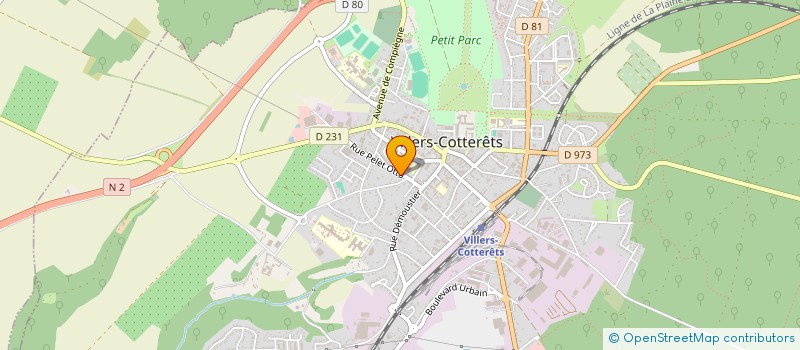 localisation de l'entreprise SISA DU RETZ à VILLERS-COTTERETS
