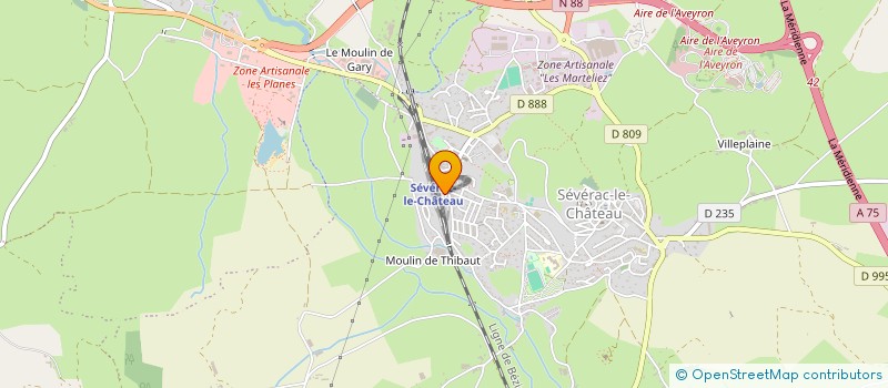 localisation de l'entreprise SISA DU SEVERAGAIS  SEVERAC D'AVEYRON