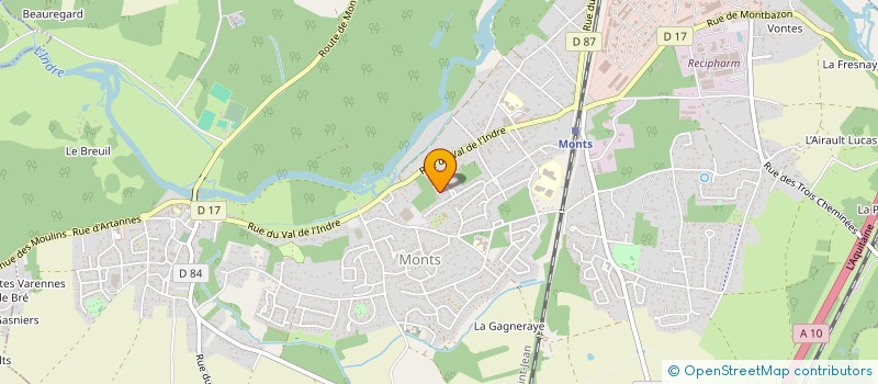 localisation de l'entreprise SISA DU VAL DE L'INDRE  MONTS