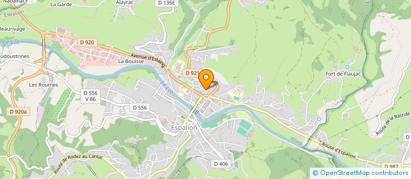 localisation de l'entreprise SISA ESPACE SANTE ESPALIONNAIS  ESPALION