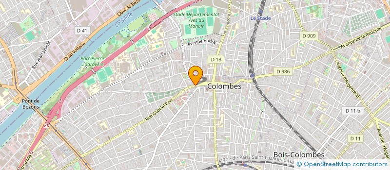 localisation de l'entreprise SISA FRANCE à COLOMBES