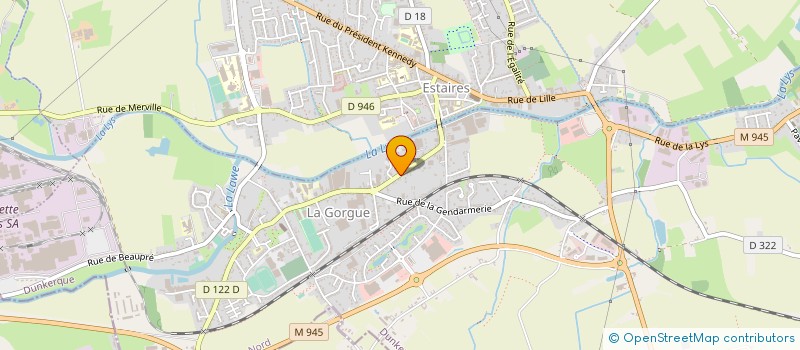 localisation de l'entreprise SISA GORGUILLONNE à LA GORGUE