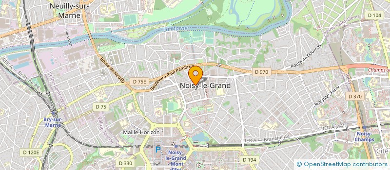 localisation de l'entreprise SISA GRAINES EN SANTE à NOISY-LE-GRAND