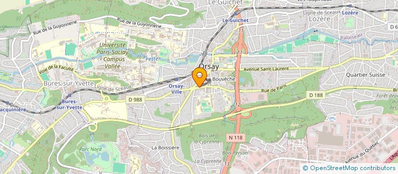 localisation de l'entreprise SISA GROUPE MEDICAL FLEMING à ORSAY