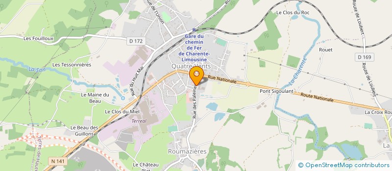 localisation de l'entreprise SISA HAUTE-CHARENTE à TERRES-DE-HAUTE-CHARENTE