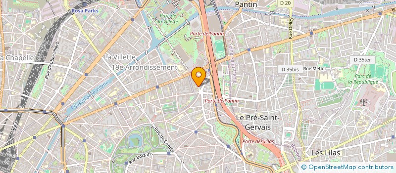 localisation de l'entreprise SISA JEAN JAURES  PARIS