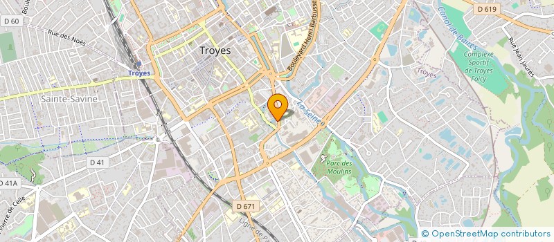 localisation de l'entreprise SISA JULES GUESDE MEDICAL  TROYES