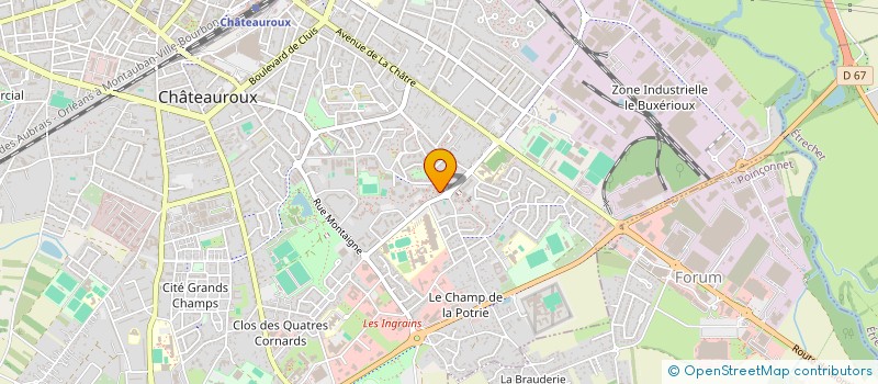 localisation de l'entreprise SISA LA CARAVELLE à CHATEAUROUX