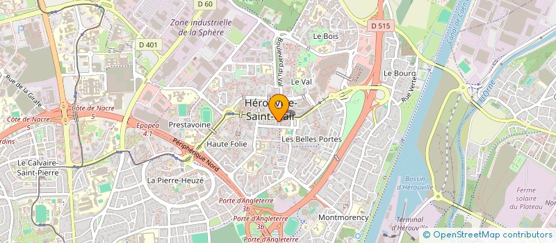 localisation de l'entreprise SISA LA PASSERELLE à HEROUVILLE-SAINT-CLAIR