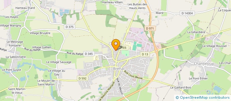 localisation de l'entreprise SISA LA VANLEE  BREHAL