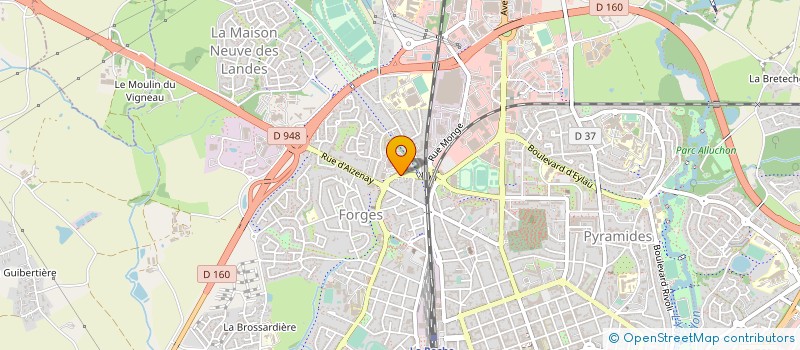 localisation de l'entreprise SISA LES FORGES à LA ROCHE-SUR-YON
