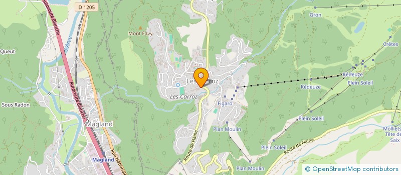 localisation de l'entreprise SISA MAISON DE SANTE PLURI PROFESSIONNELLE D'ARACHES.  ARACHES-LA-FRASSE