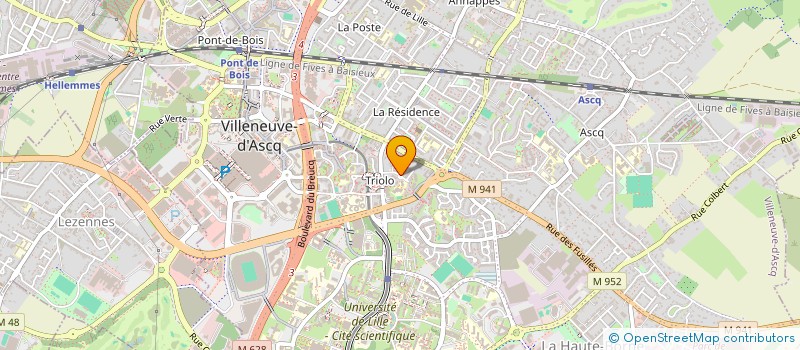 localisation de l'entreprise SISA MAISON MEDICALE DU TRIOLO  VILLENEUVE-D'ASCQ