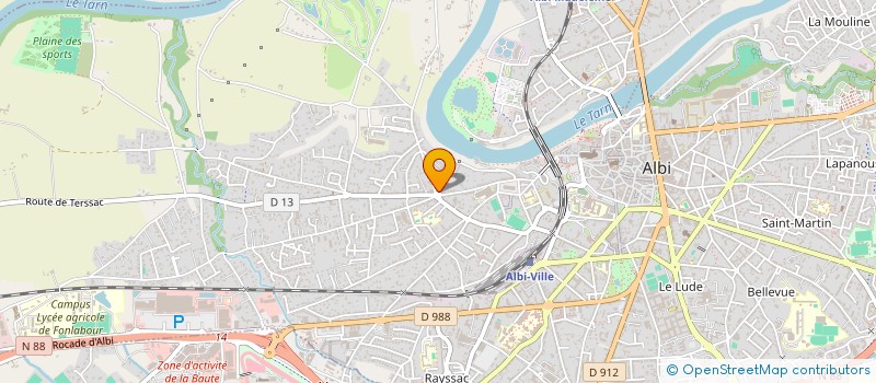 localisation de l'entreprise SISA MALADRERIE CASTELVIEL à ALBI