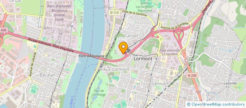 localisation de l'entreprise SISA MSP CARRIET  LORMONT