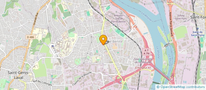 localisation de l'entreprise SISA MSP D'OULLINS à OULLINS-PIERRE-BENITE