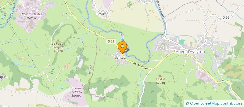 localisation de l'entreprise SISA MSP DES PALANGES  MONTROZIER