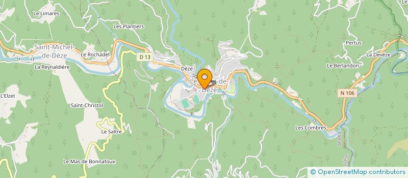 localisation de l'entreprise SISA MSP DU COLLET  LE COLLET-DE-DEZE
