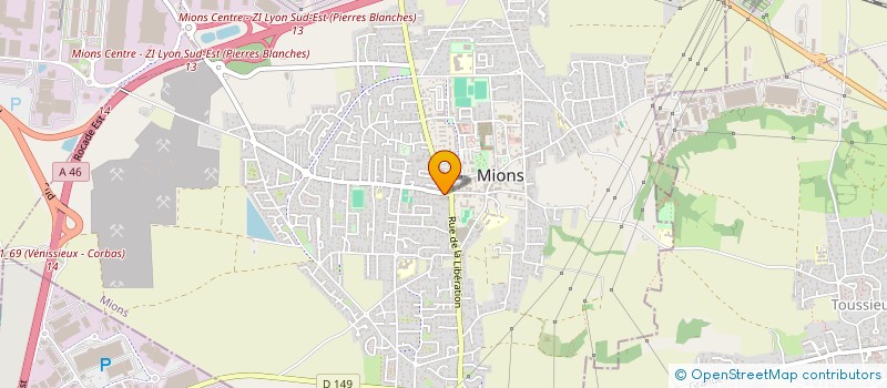 localisation de l'entreprise SISA MSP MIONS  MIONS