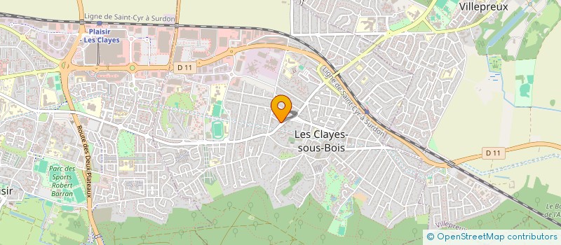 localisation de l'entreprise SISA MSP SIMONE VEIL à LES CLAYES-SOUS-BOIS