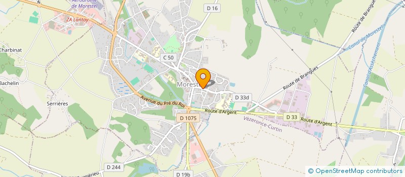 localisation de l'entreprise SISA PAYS DES COULEURS  MORESTEL