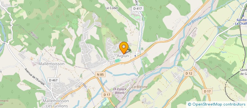 localisation de l'entreprise SISA PEPS D'AIGLUN ET MALLEMOISSON  AIGLUN