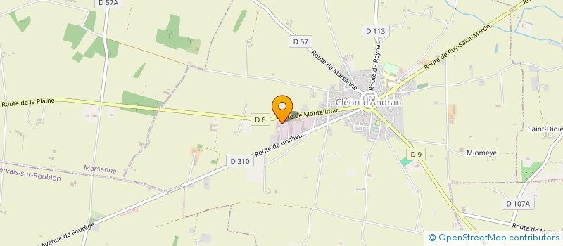 localisation de l'entreprise SISA POLE SANTE DE LA VALDAINE  CLEON-D'ANDRAN