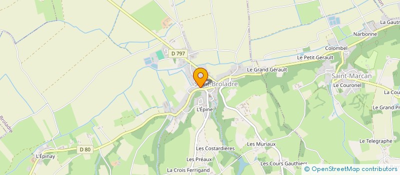 localisation de l'entreprise SISA PRO SANTE EN BAIE  SAINT-BROLADRE