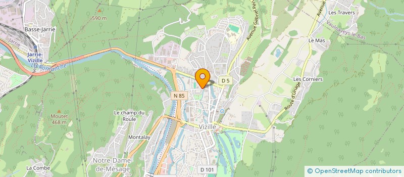 localisation de l'entreprise SISA ROMANCHE EN SANTE  VIZILLE