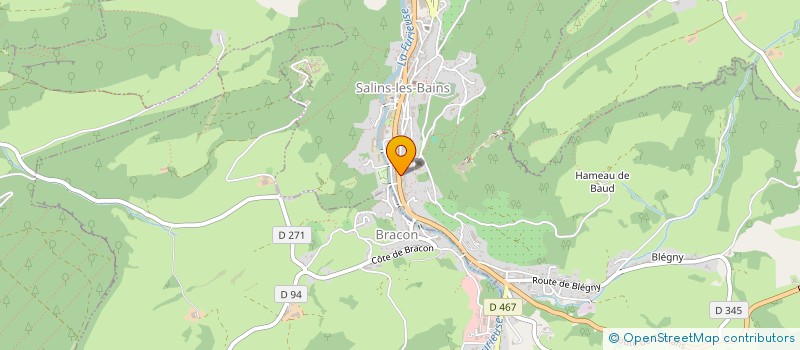localisation de l'entreprise SISA SALINS SANTE à SALINS-LES-BAINS