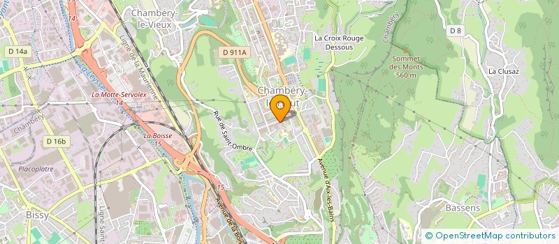 localisation de l'entreprise SISA SANTE PLURIPROFESSIONNELLE DES HAUTS DE CHAMBERY  CHAMBERY