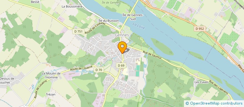 localisation de l'entreprise SISA SANTE VAL DE LOIRE à GENNES-VAL-DE-LOIRE