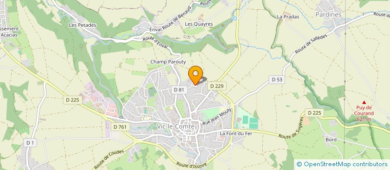 localisation de l'entreprise SISA VICOMTOISE  VIC-LE-COMTE