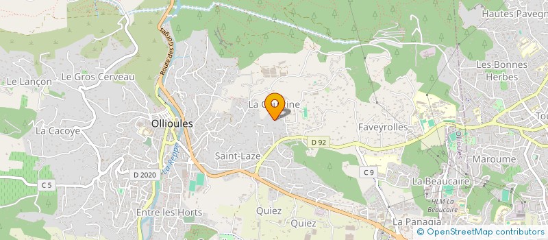 localisation de l'entreprise SISAHE à OLLIOULES