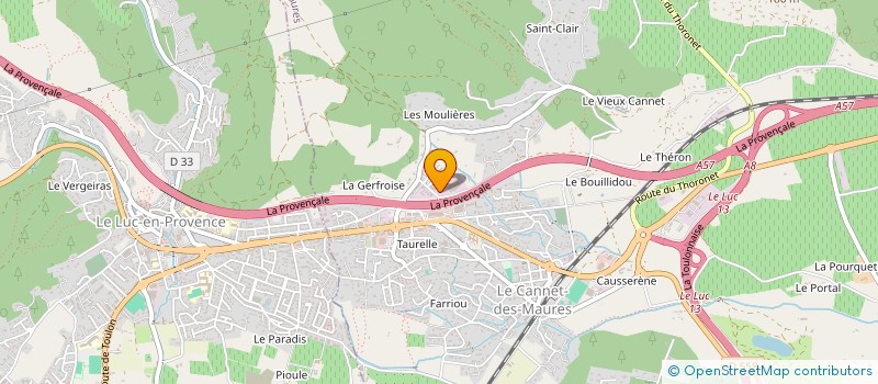 localisation de l'entreprise SISBRO & CO  LE CANNET-DES-MAURES