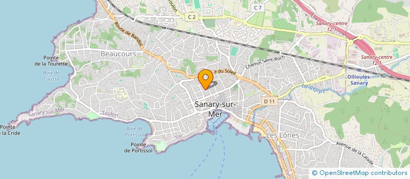 localisation de l'entreprise SISCO à SANARY-SUR-MER