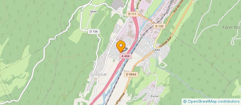 localisation de l'entreprise SISE à GROISSIAT