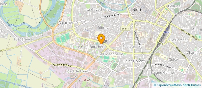 localisation de l'entreprise SISFLEUR  NIORT
