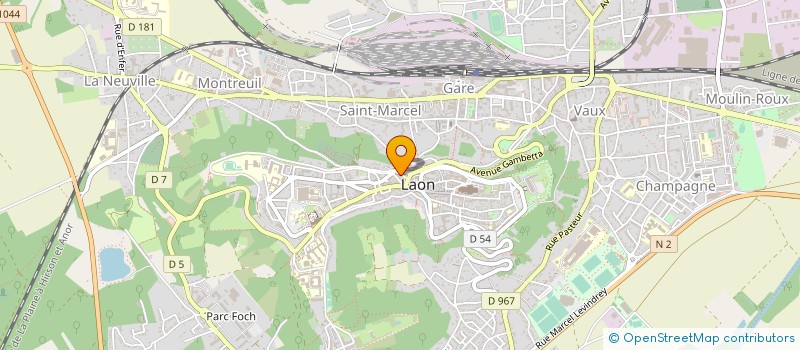 localisation de l'entreprise SISNE CENTRE BUREAUTIQUE A C B à LAON