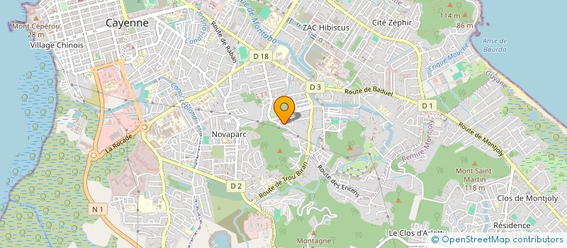 localisation de l'entreprise SISPA PRODUCTIONS  CAYENNE