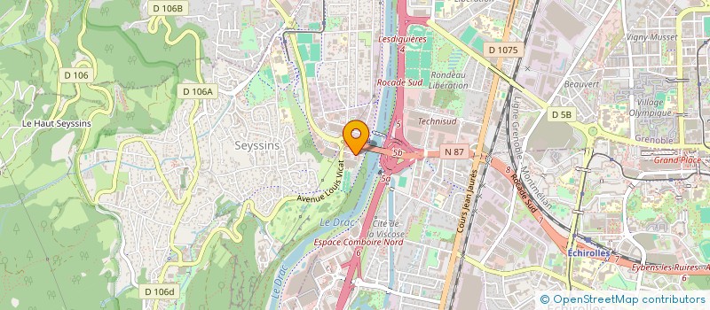 localisation de l'entreprise SISPROBE à SEYSSINS