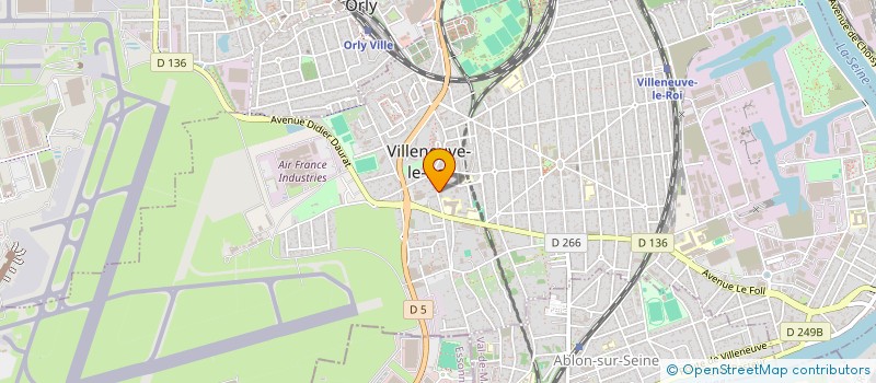 localisation de l'entreprise SISSI COIFFURE  VILLENEUVE-LE-ROI