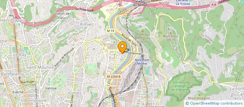 localisation de l'entreprise SISSI TAXI à NICE